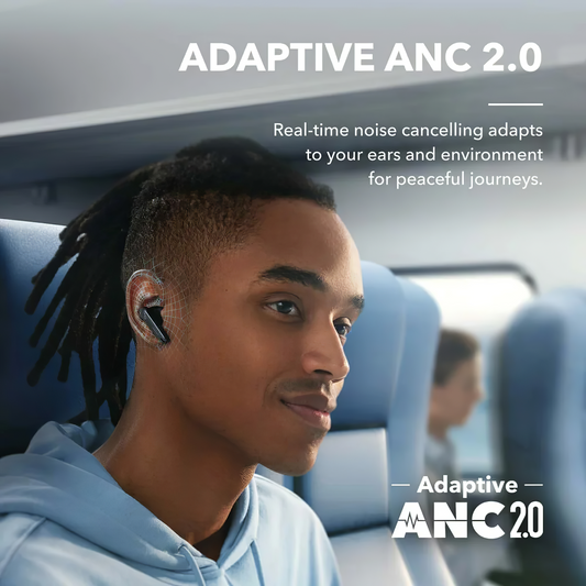 Handsfree Bluetooth Anker SoundCore Liberty 4 NC, TWS, ANC, MultiPoint, Čierna, Znovu zabalené A3947G11
