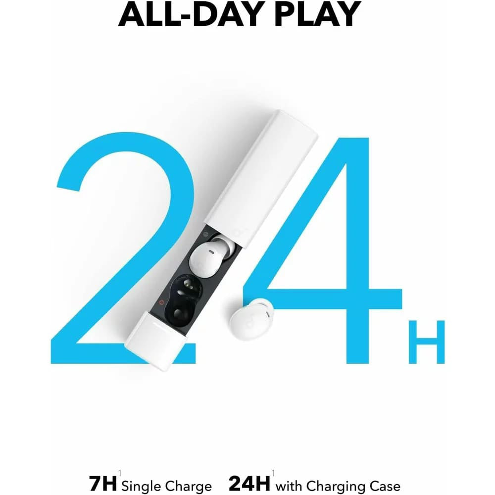 Handsfree Bluetooth Anker SoundCore A30i, TWS, Biela A3958G21