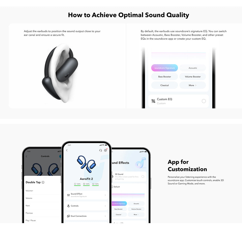 Handsfree Bluetooth Anker SoundCore AeroFit 2, TWS, Zelená A3874G61