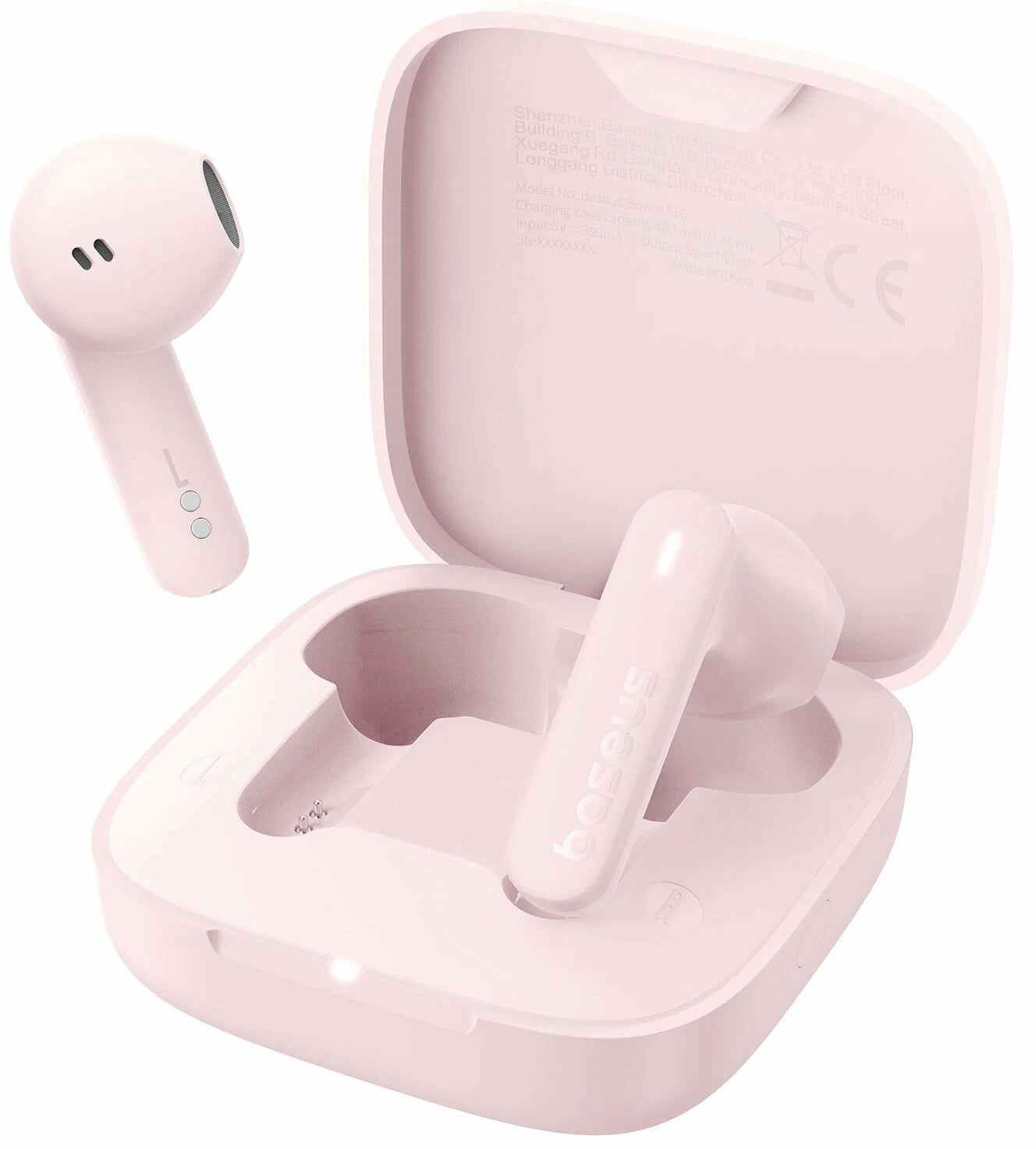 Handsfree Bluetooth Baseus Bowie E16, TWS, Ružová A00061900413-01