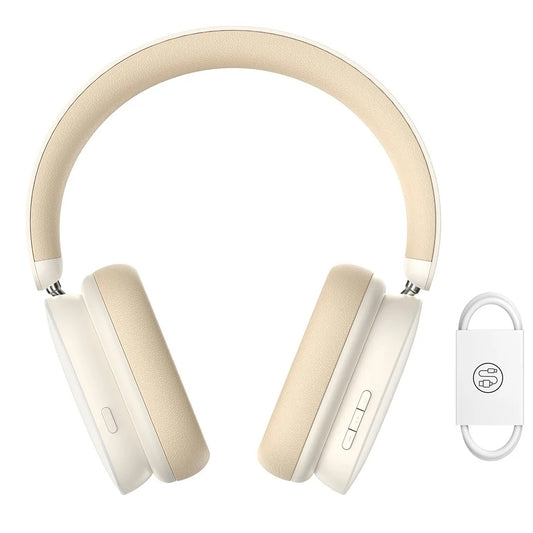 Handsfree Bluetooth Baseus Bowie H1, A2DP, ANC, Krémová NGTW230202