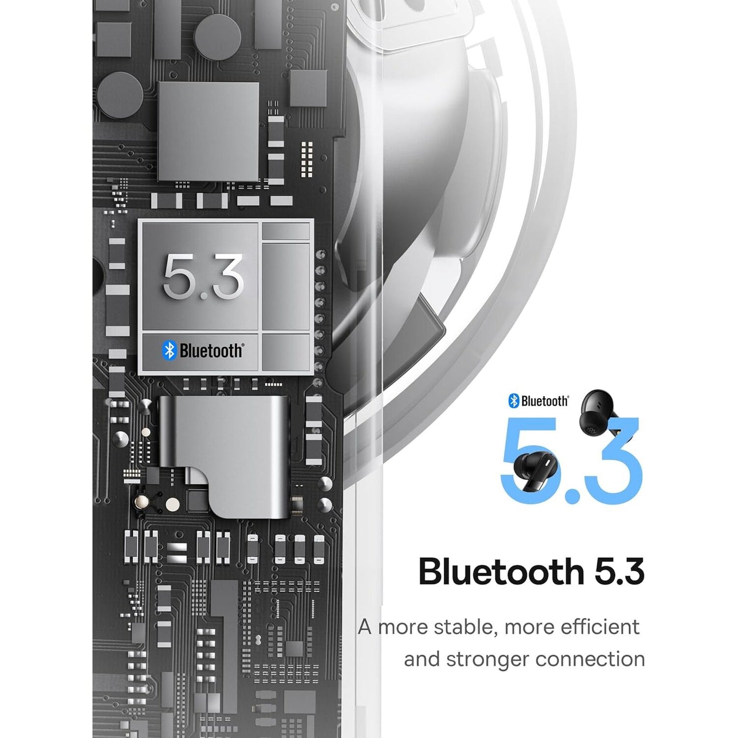 Handsfree Bluetooth Baseus Bowie E20, TWS, Čierna A00069700113-00