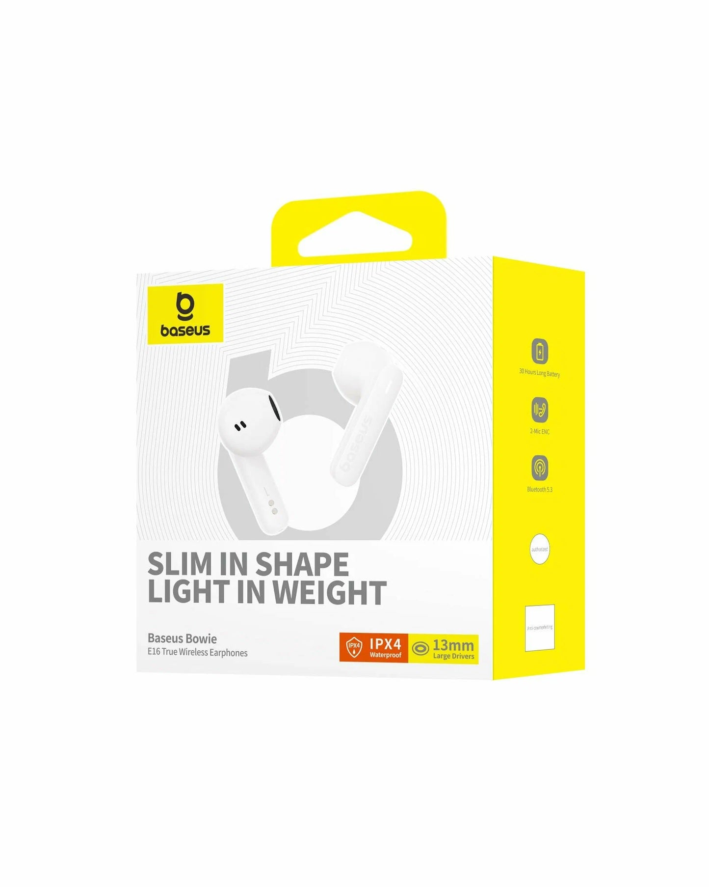 Handsfree Bluetooth Bluetooth Baseus Bowie E16, TWS, biela A00061900223-00