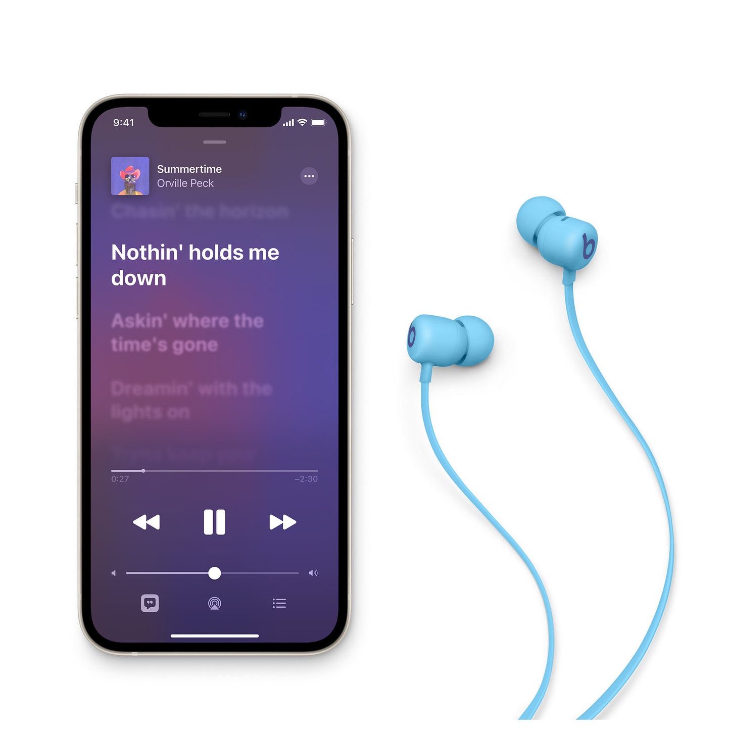 Handsfree Bluetooth Beats Flex, A2DP, Modrý MYMG2ZM/A