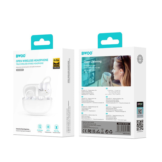 Handsfree Bluetooth BWOO BW39, TWS, Biela