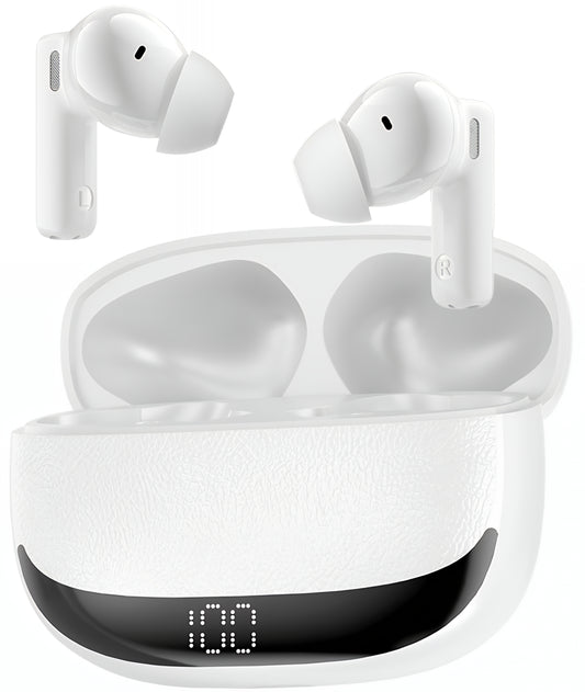 Bluetooth handsfree BWOO BW40, TWS, ANC, biela