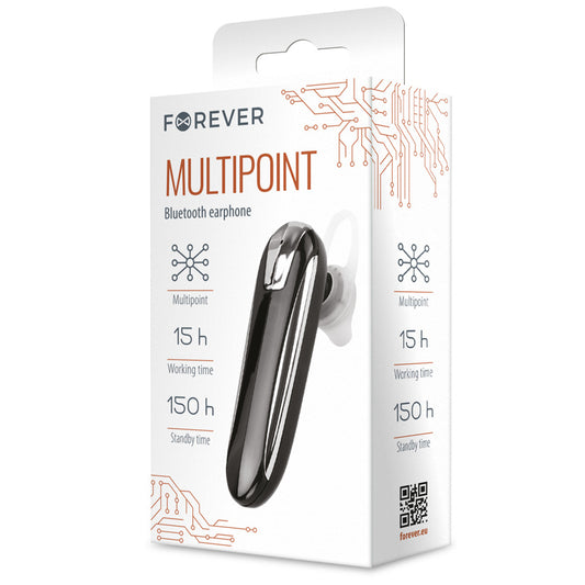 Handsfree Bluetooth Forever FBE-01, MultiPoint, čierna