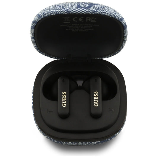 Handsfree Bluetooth Guess 4G Classic Metal Logo, TWS, Modrá