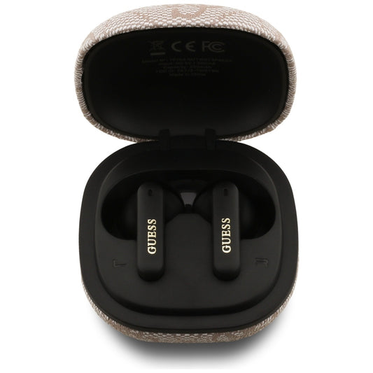 Handsfree Bluetooth Guess 4G Classic Metal Logo, TWS, Ružová
