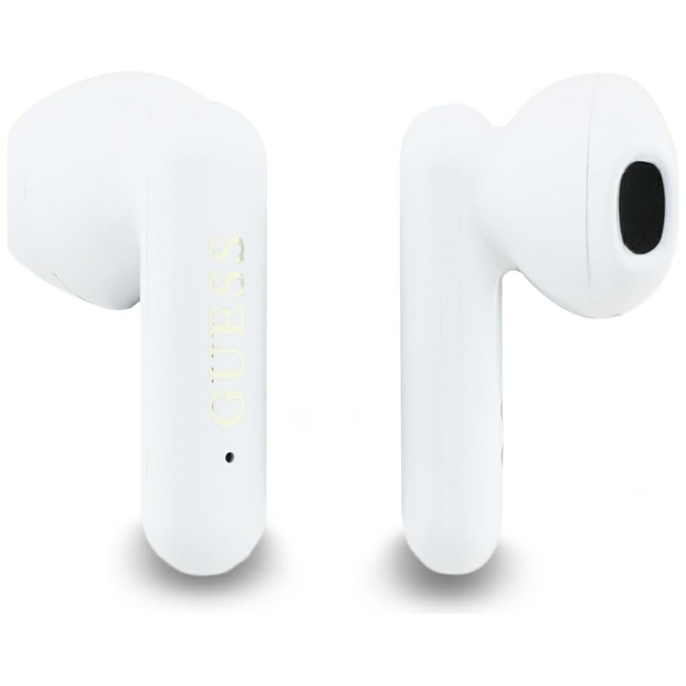 Handsfree Bluetooth Guess 4G Metal Logo, TWS, Biely