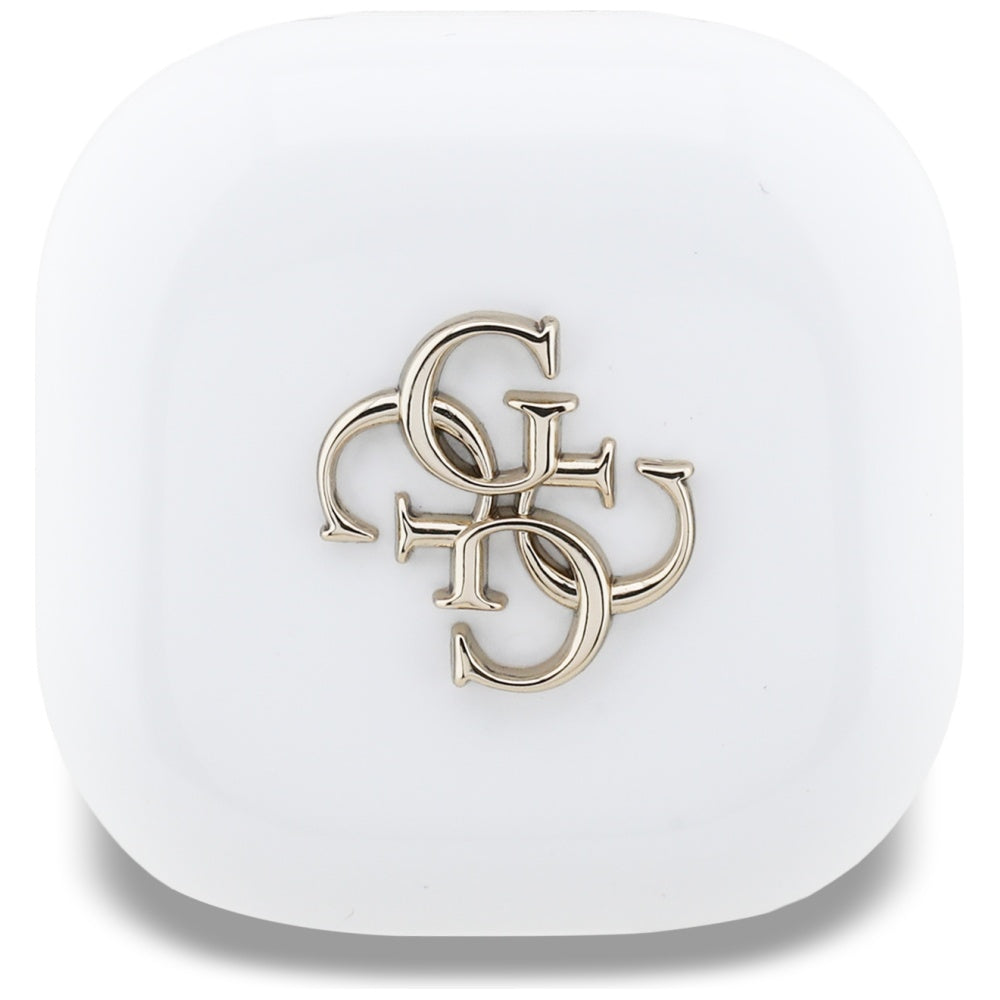 Handsfree Bluetooth Guess 4G Metal Logo, TWS, Biely