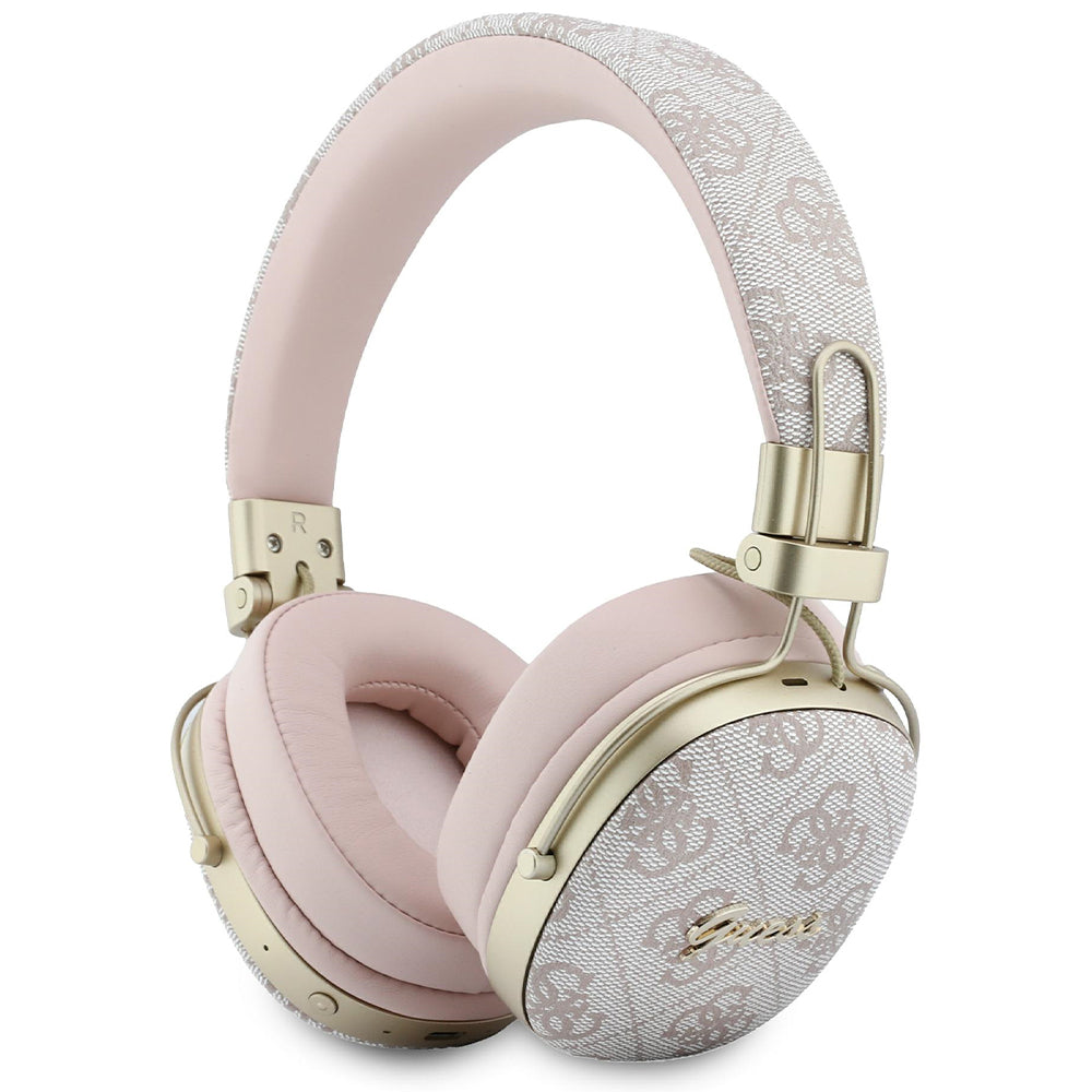 Handsfree Bluetooth Guess Metal 4G Script Logo, A2DP, Ružová