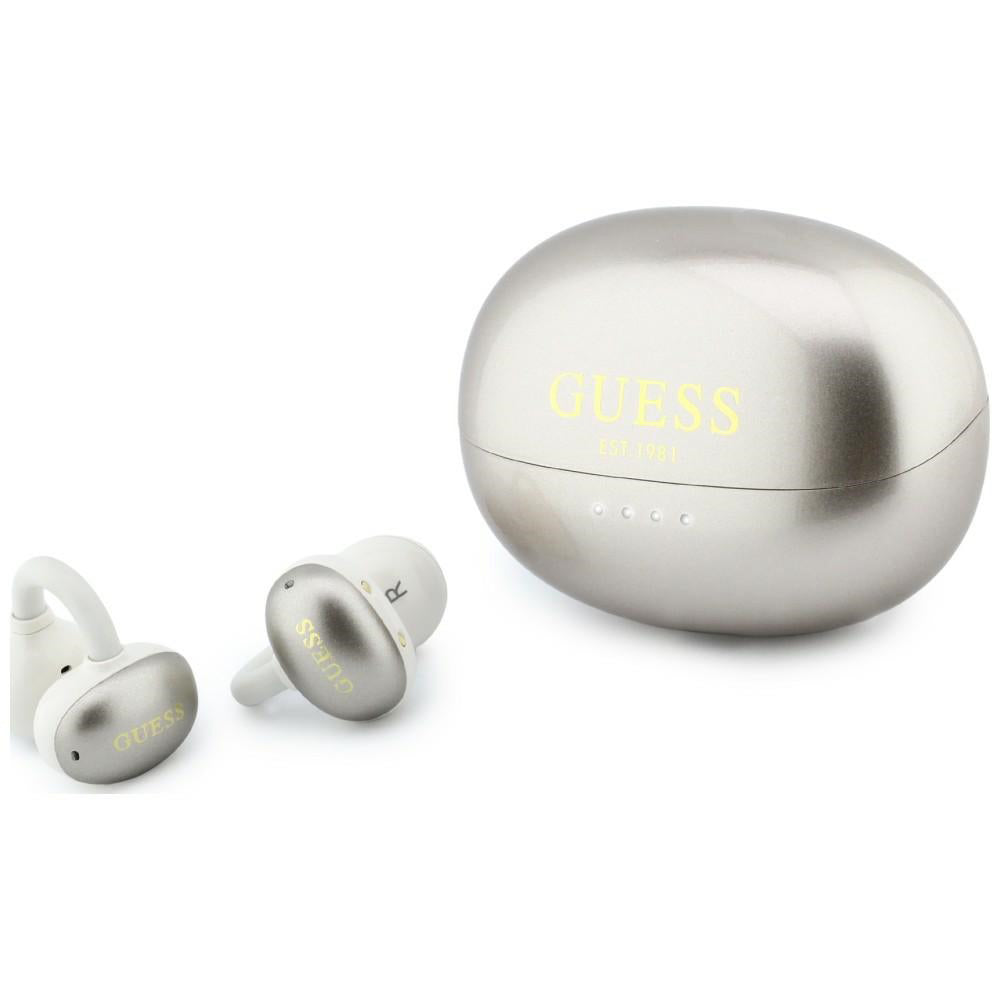 Handsfree Bluetooth Guess Metalický povrch elektrolyticky pokovované časti Classic, TWS, Zlatá