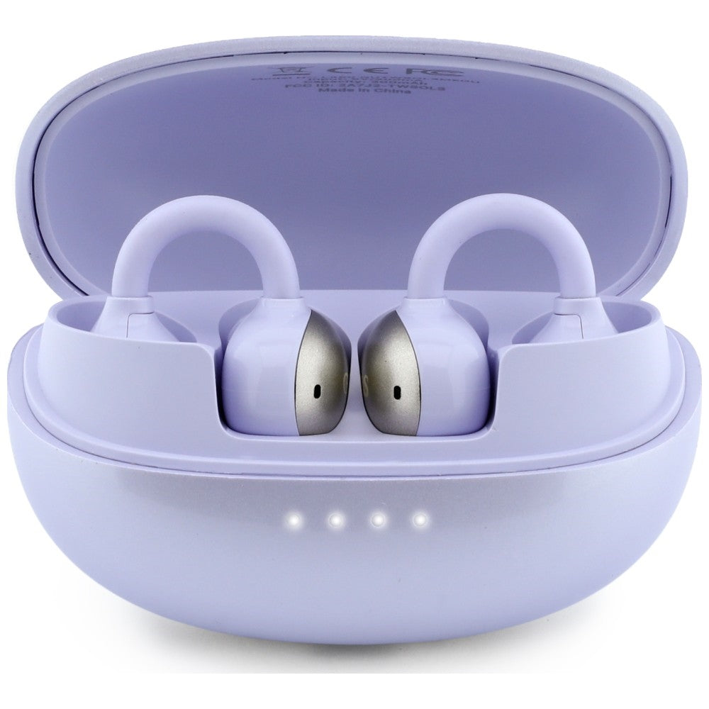 Handsfree Bluetooth Guess Metalický povrch s elektrolytickými časťami Classic, TWS, fialová