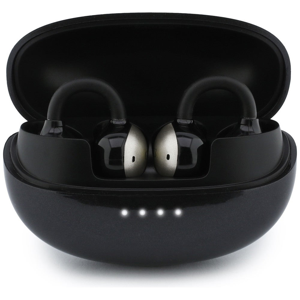 Handsfree Bluetooth Guess Metalický povrch s elektrolytickými časťami Classic, TWS, čierna