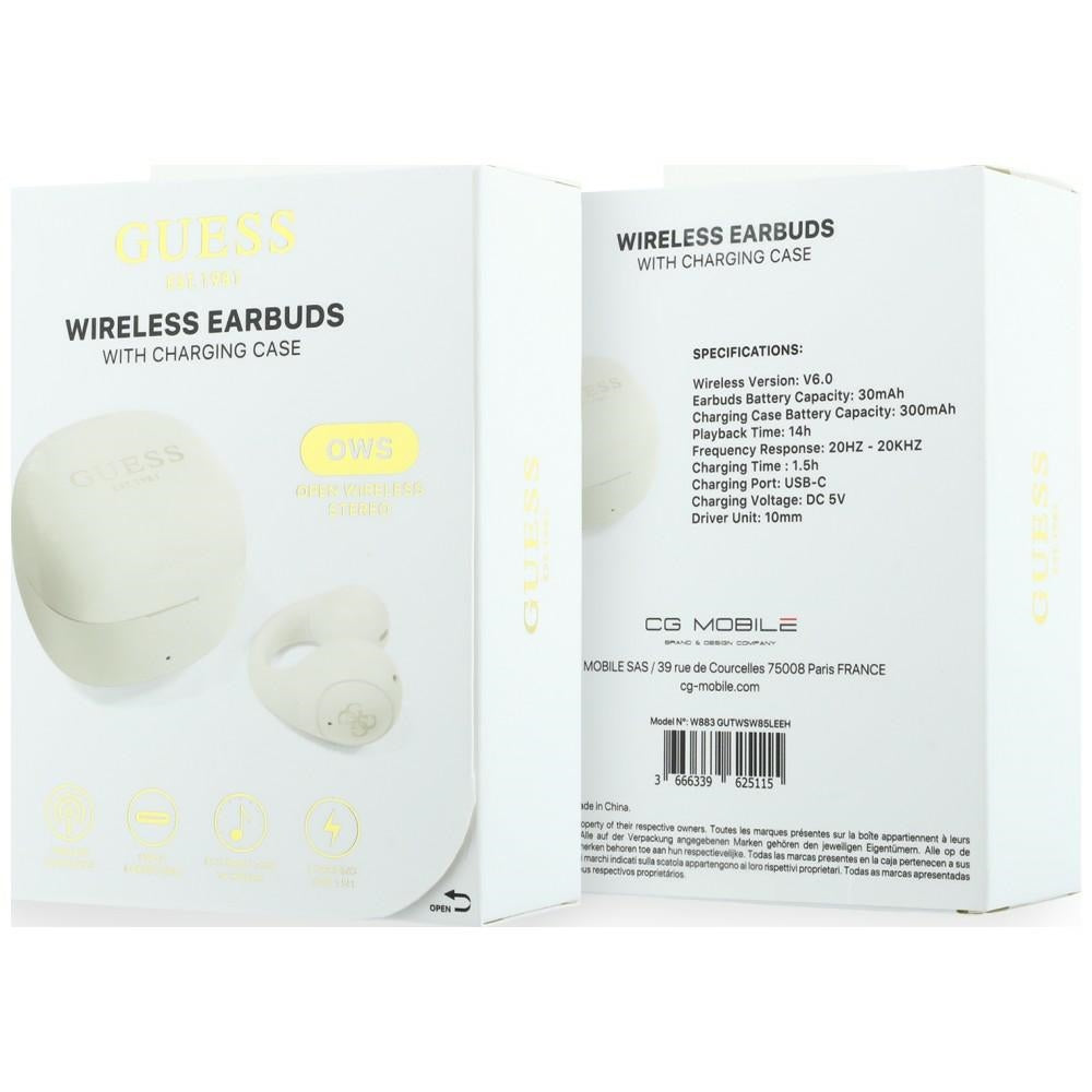 Handsfree Bluetooth Guess Mini Classic, TWS, Biela