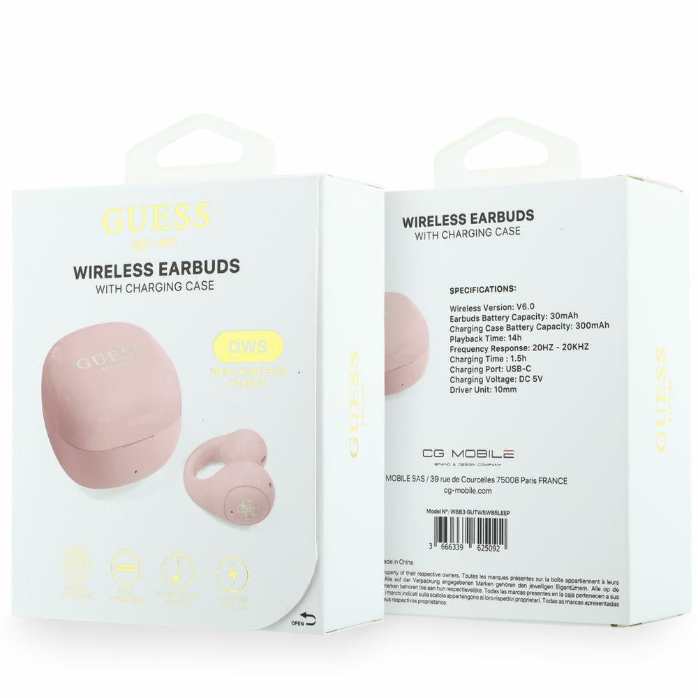 Handsfree Bluetooth Guess Mini Classic, TWS, Ružová