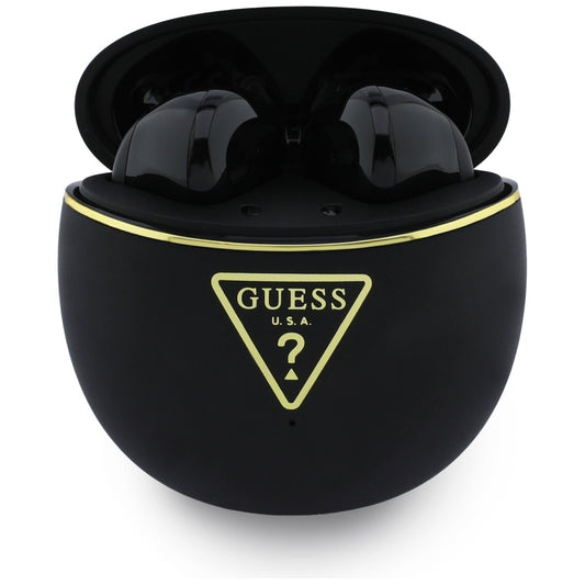Handsfree Bluetooth Guess Script Print, TWS, Čierna