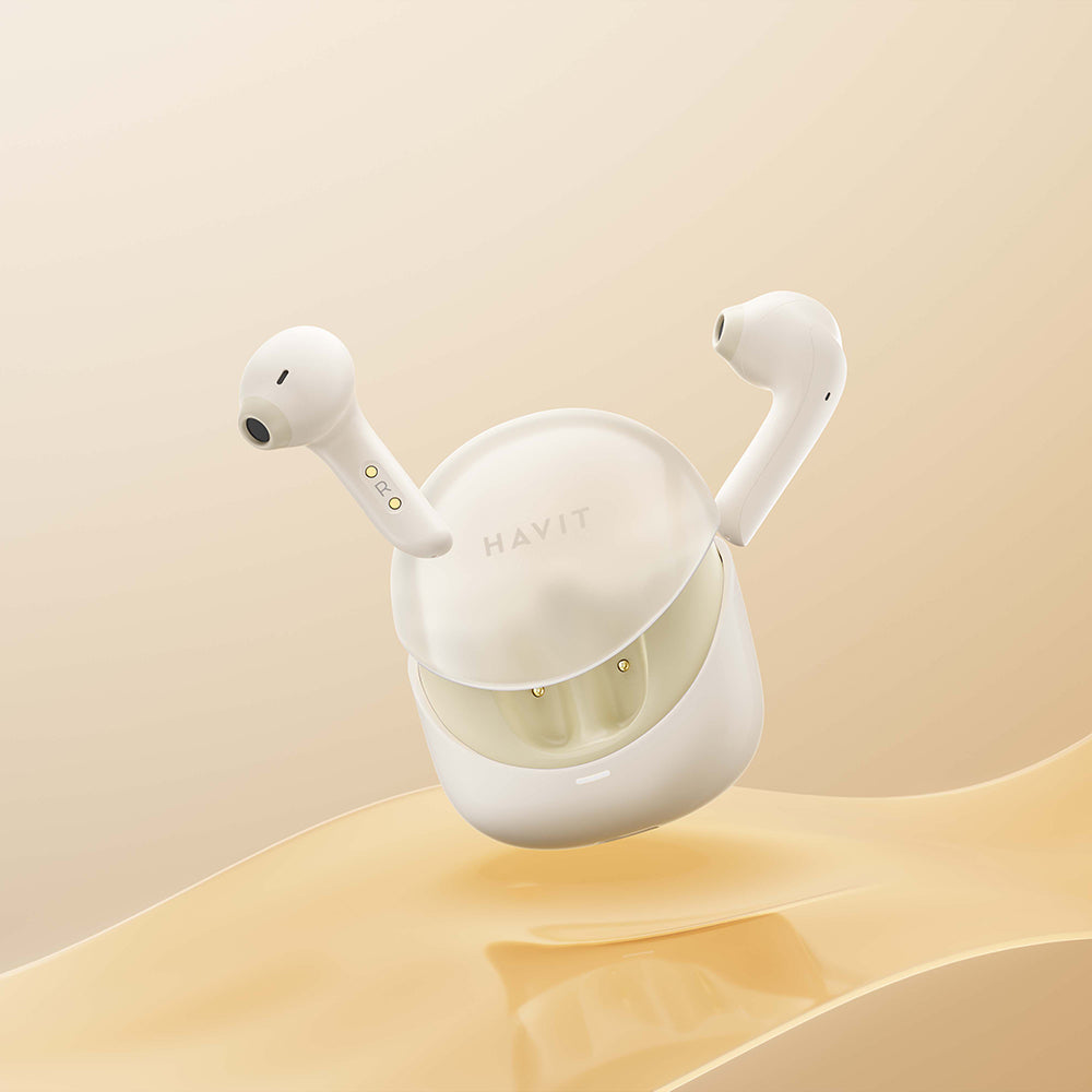 Handsfree Bluetooth HAVIT Modern Buds TW974, TWS, Béžová