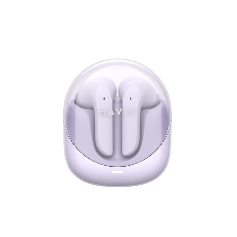 Handsfree Bluetooth HAVIT Modern Buds TW974, TWS, Fialová