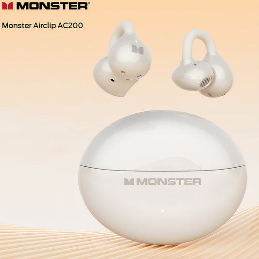 Handsfree Bluetooth Monster AirClip AC200, TWS, Svetlo krémová