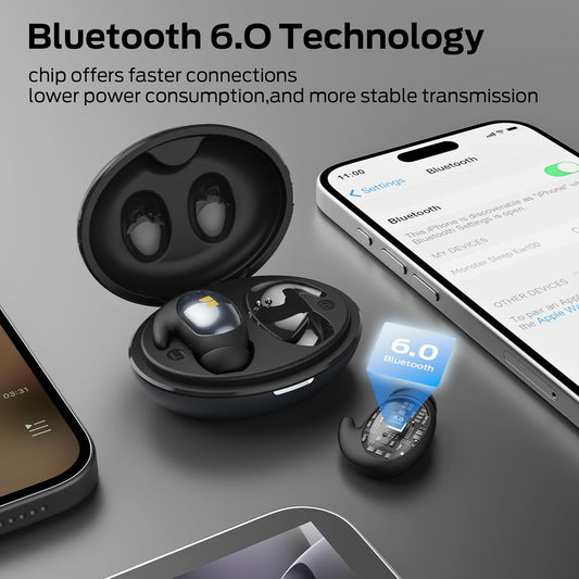 Handsfree Bluetooth Monster Sleep Ear100, TWS, Čierna