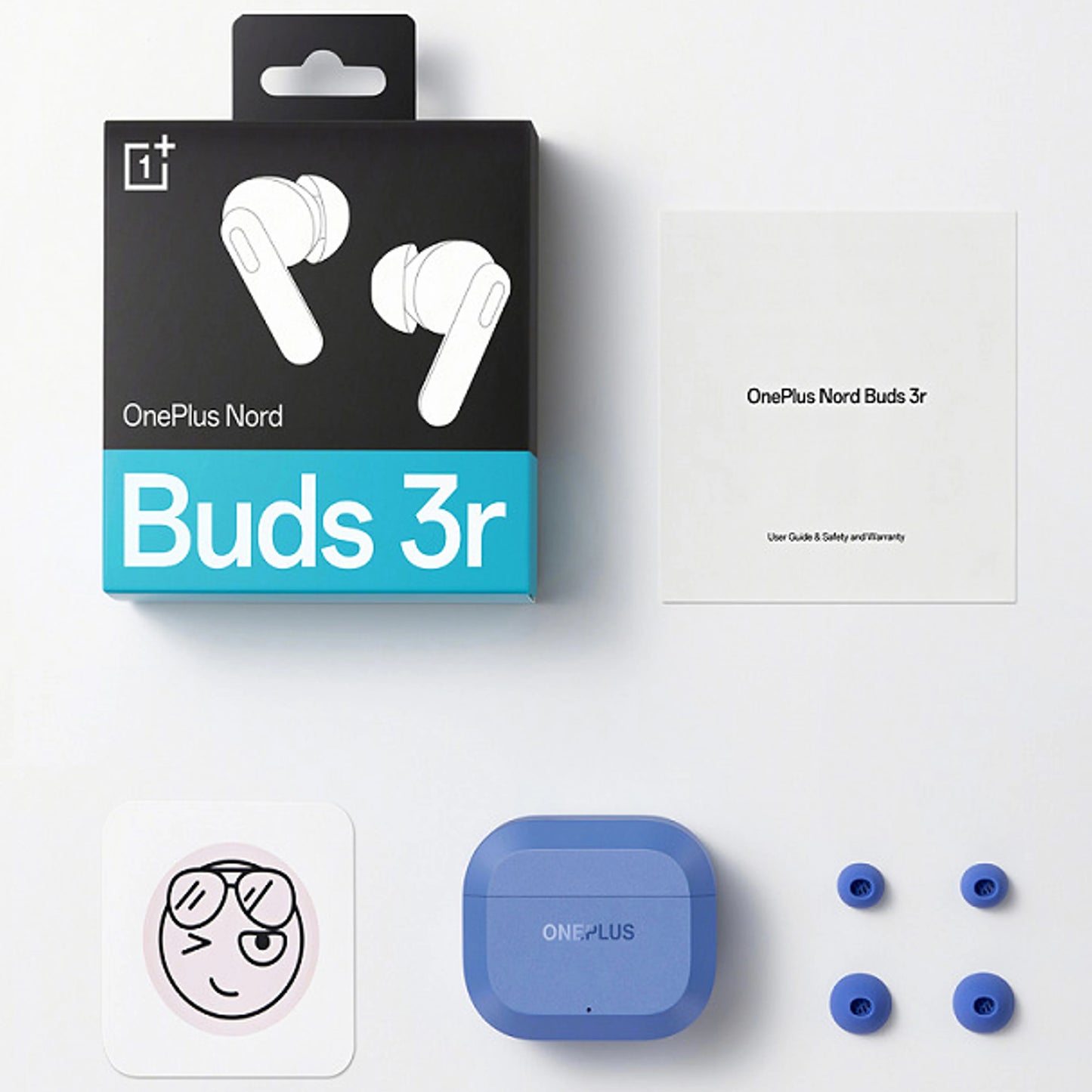 Handsfree Bluetooth OnePlus Nord Buds 3R, TWS, MultiPoint, Modrá