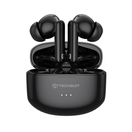 Handsfree Bluetooth Techsuit CW1 Audira Pro, TWS, ANC, Čierna