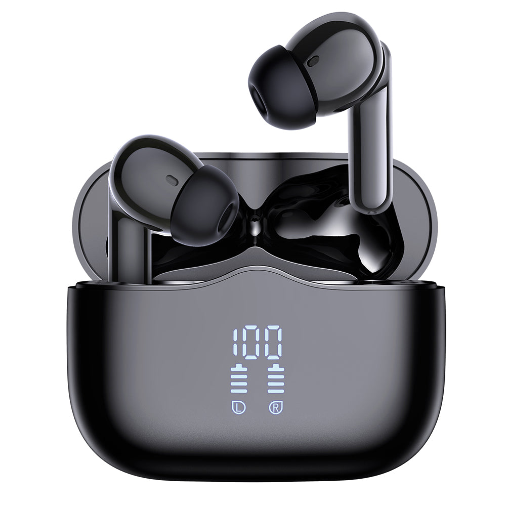 Handsfree Bluetooth Techsuit CW2 VelarX One, TWS, ANC, Čierna