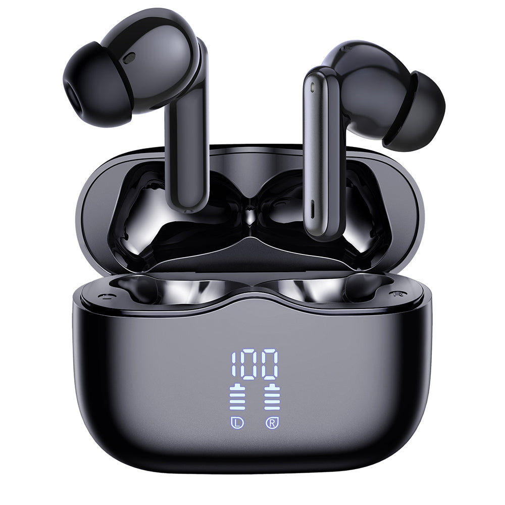Handsfree Bluetooth Techsuit CW2 VelarX One, TWS, ANC, Čierna