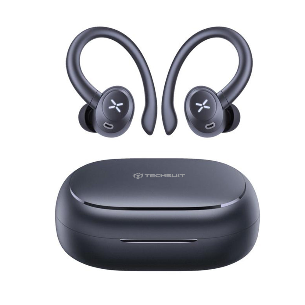 Handsfree Bluetooth Techsuit CW4 AirTune, TWS, Čierna