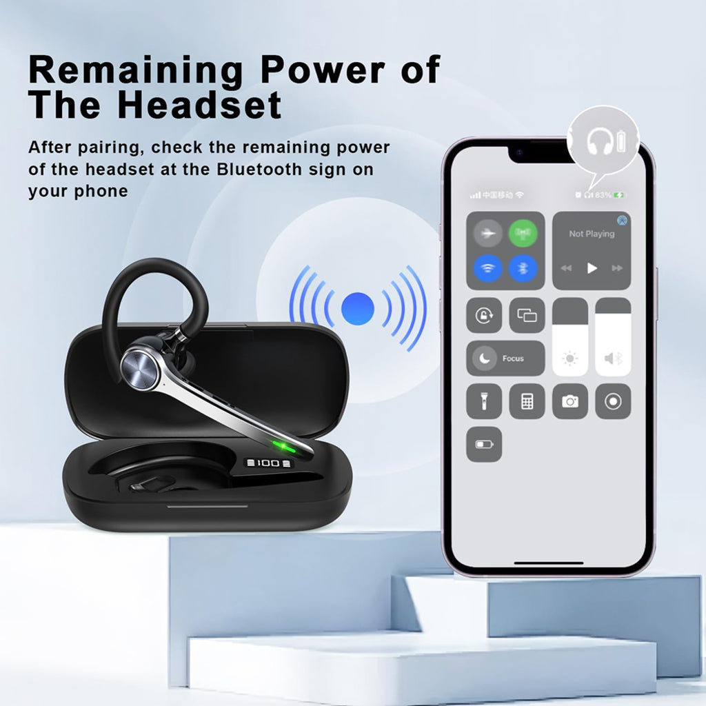 Handsfree Bluetooth Techsuit NeXound G7, MultiPoint, A2DP, Čierna