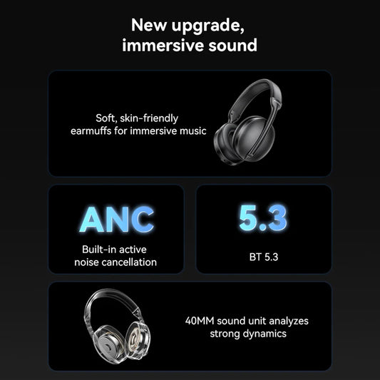 Handsfree Bluetooth Yesido EP08, A2DP, ANC, Čierna