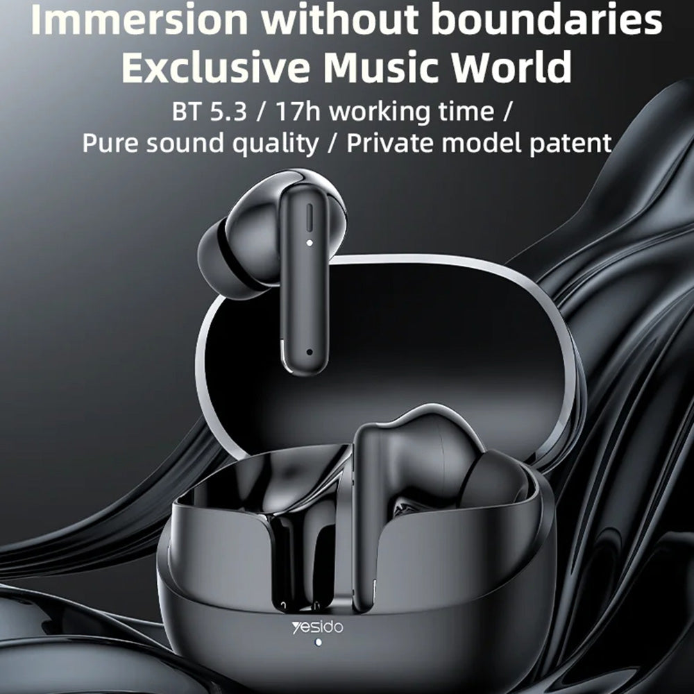 Handsfree Bluetooth Yesido TWS26, TWS, Čierna