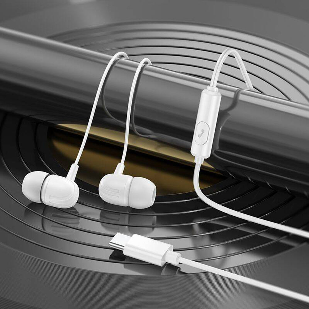Handsfree USB-C Borofone BM77 Delicious, Čierna