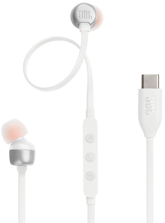 Handsfree USB-C JBL Tune 310C, Biela JBLT310CWHT