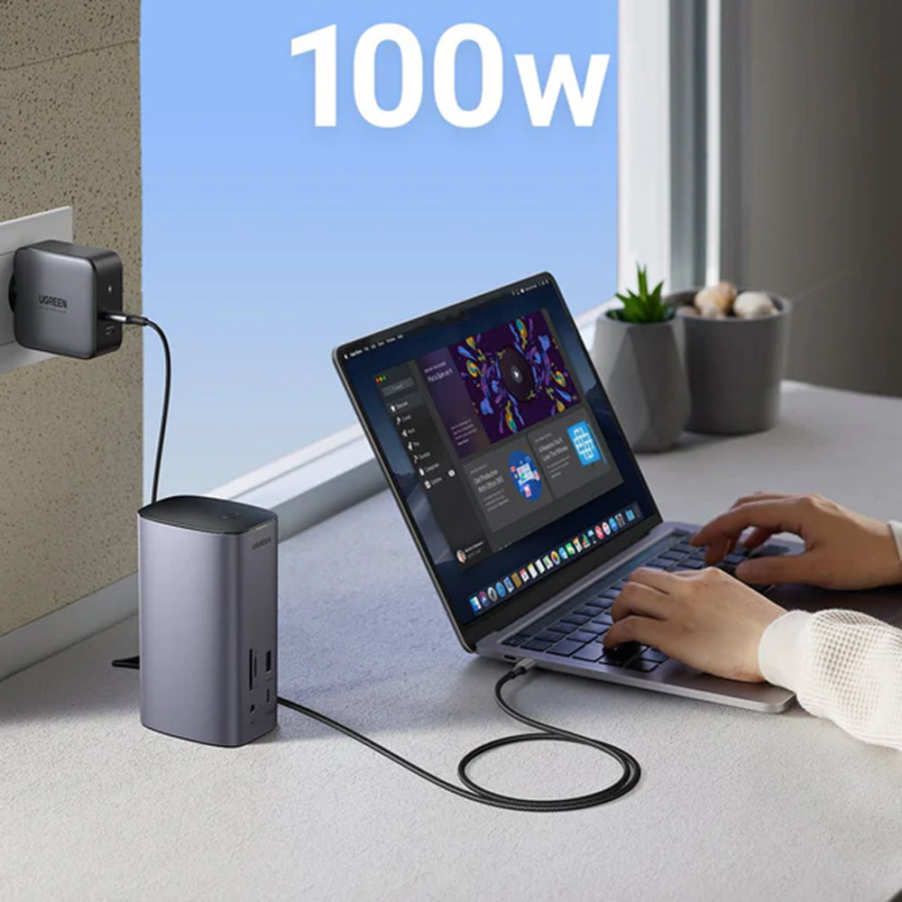 Multifunkčný Hub UGREEN Pro CM555, 13v1, Sivý