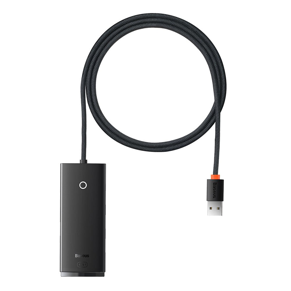 Hub USB Baseus Lite, 4 x USB-A 3.0 - 1 x USB-C, 1m, Čierny WKQX030101