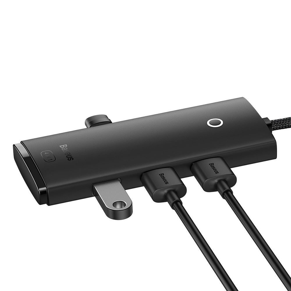 Hub USB Baseus Lite, 4 x USB-A 3.0 - 1 x USB-C, 1m, Čierny WKQX030101