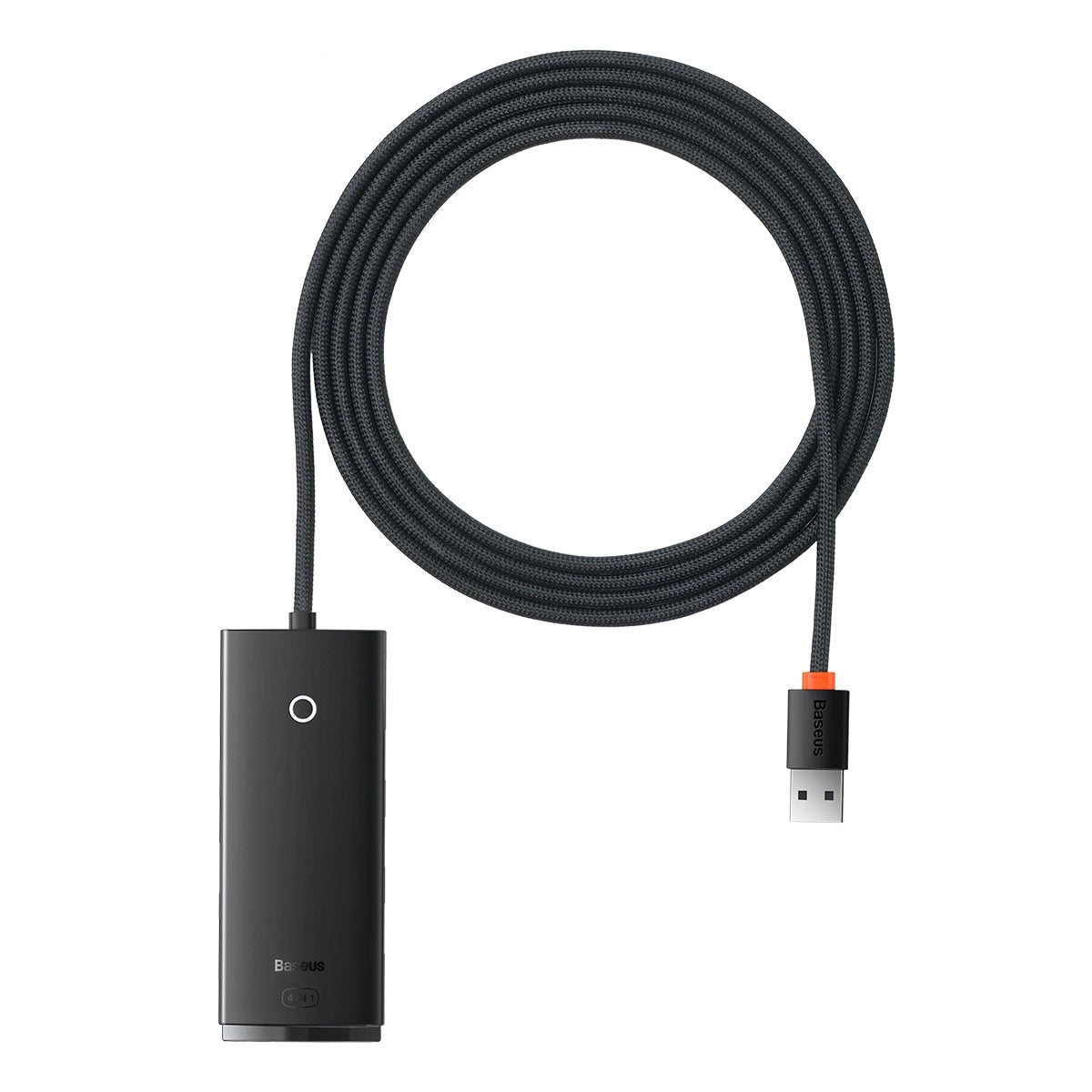Hub USB Baseus Lite, 4 x USB-A 3.0 - 1 x USB-C, 2m, Čierny WKQX030201