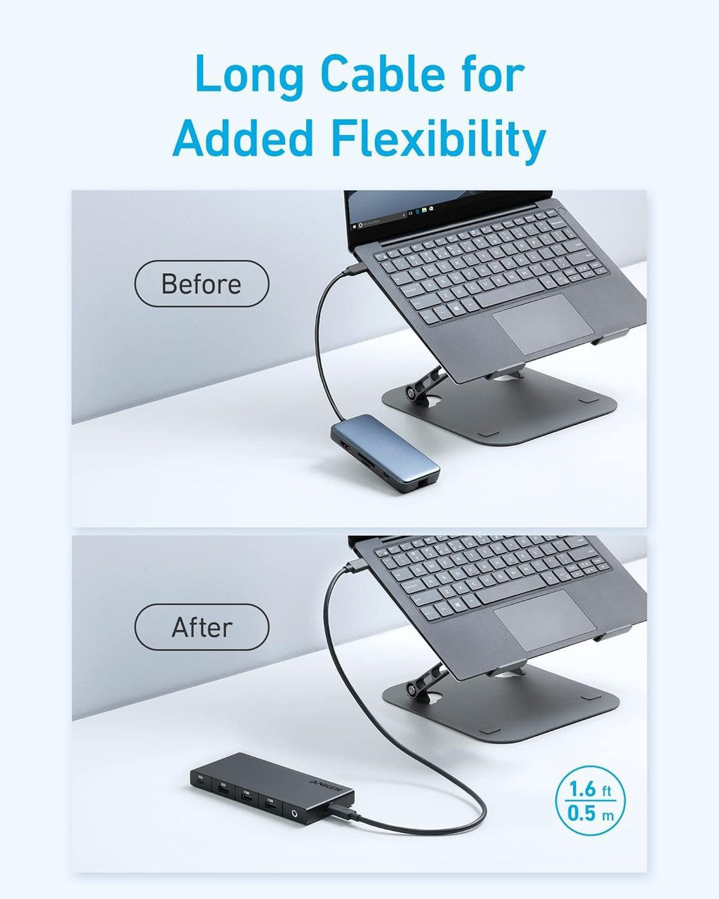 Hub USB-C Anker, 1 x USB-A 3.0 - 2 x USB-A - 3 x USB-C - 2 x HDMI - 1 x RJ45 - 1 x SD, Čierny A83A2G11