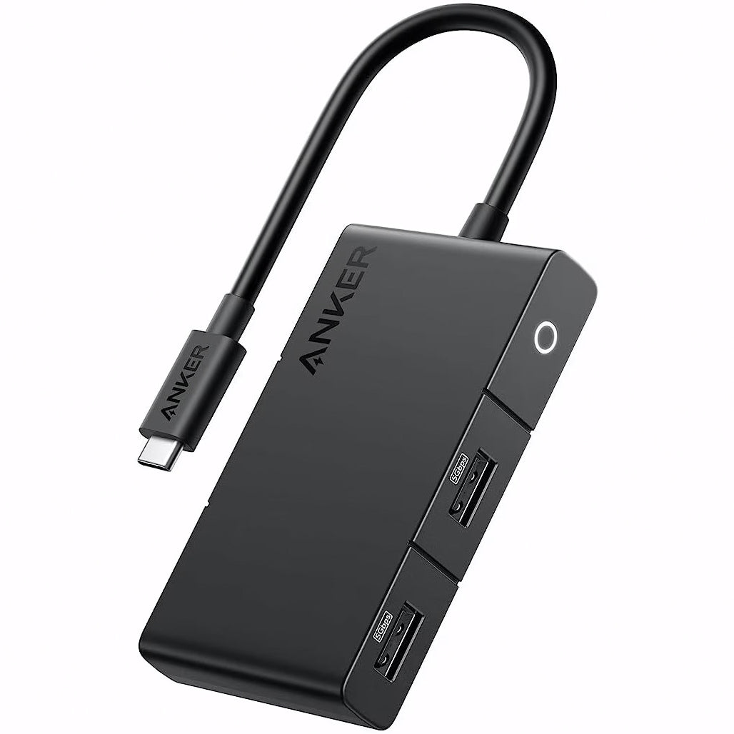 USB-C rozbočovač Anker 332, 2 x USB-A - 2 x USB-C - 1 x HDMI, čierny A8356G11