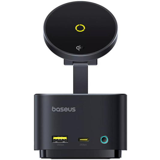 Hub USB-C Baseus MagPro II 7in1, 1 x USB-A - 2 x USB-C - 1 x HDMI - 1 x QI - 1 x SD - 1 x microSD, Čierny B00072900121-00