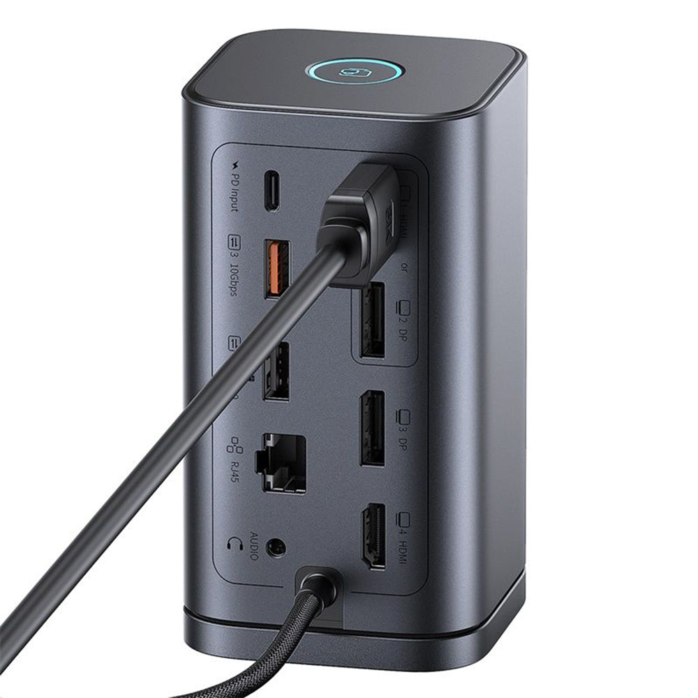 Hub USB-C Baseus SpaceMate, 11in1, Sivý B00568101813-00