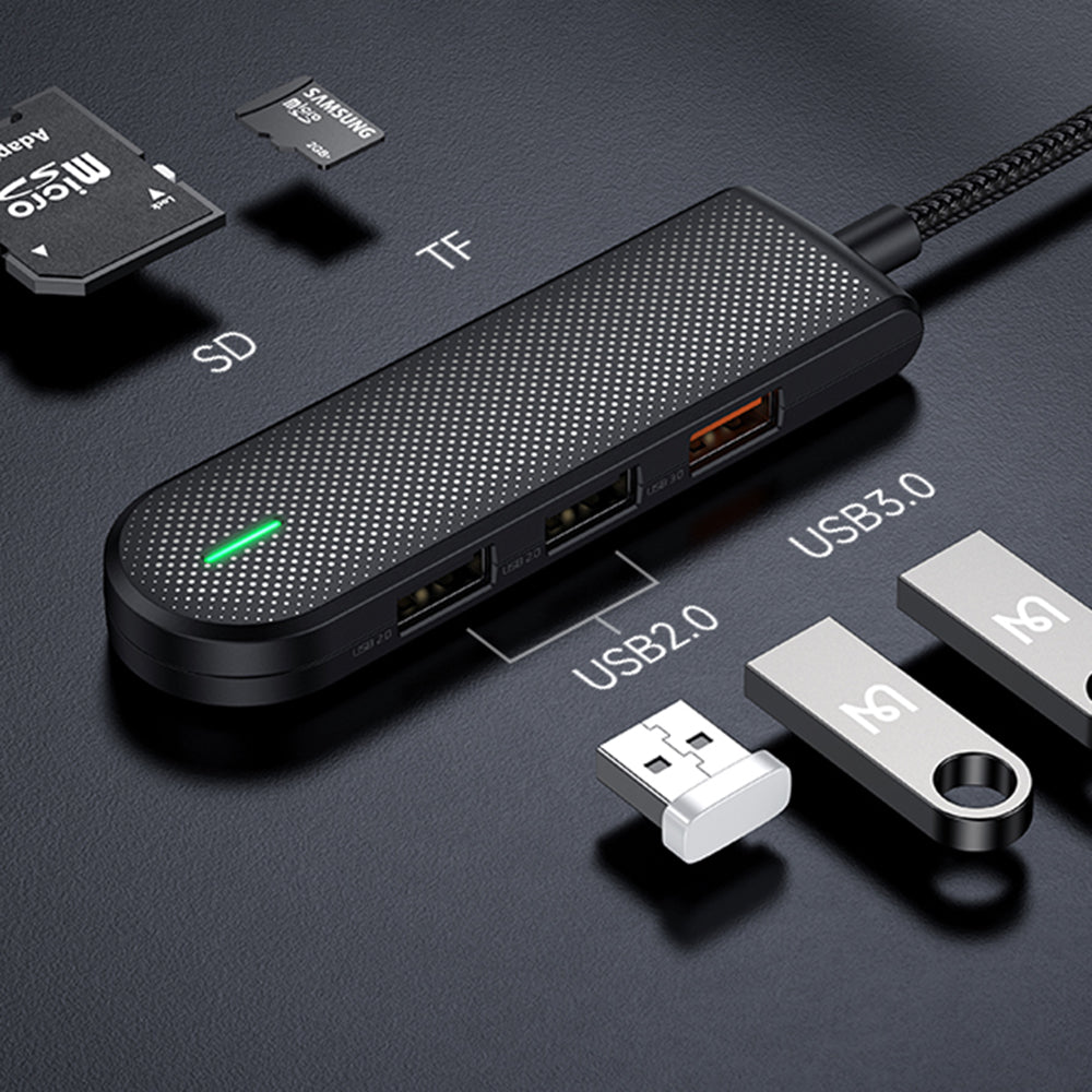 Hub USB-C McDodo HU-1430 Star, 5v1, Čierny