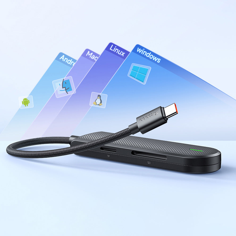 Hub USB-C McDodo HU-1430 Star, 5v1, Čierny