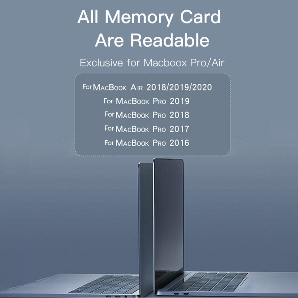 USB-C hub Yesido HB10 pre Apple MacBook Pro / Air, 6v1, Sivý