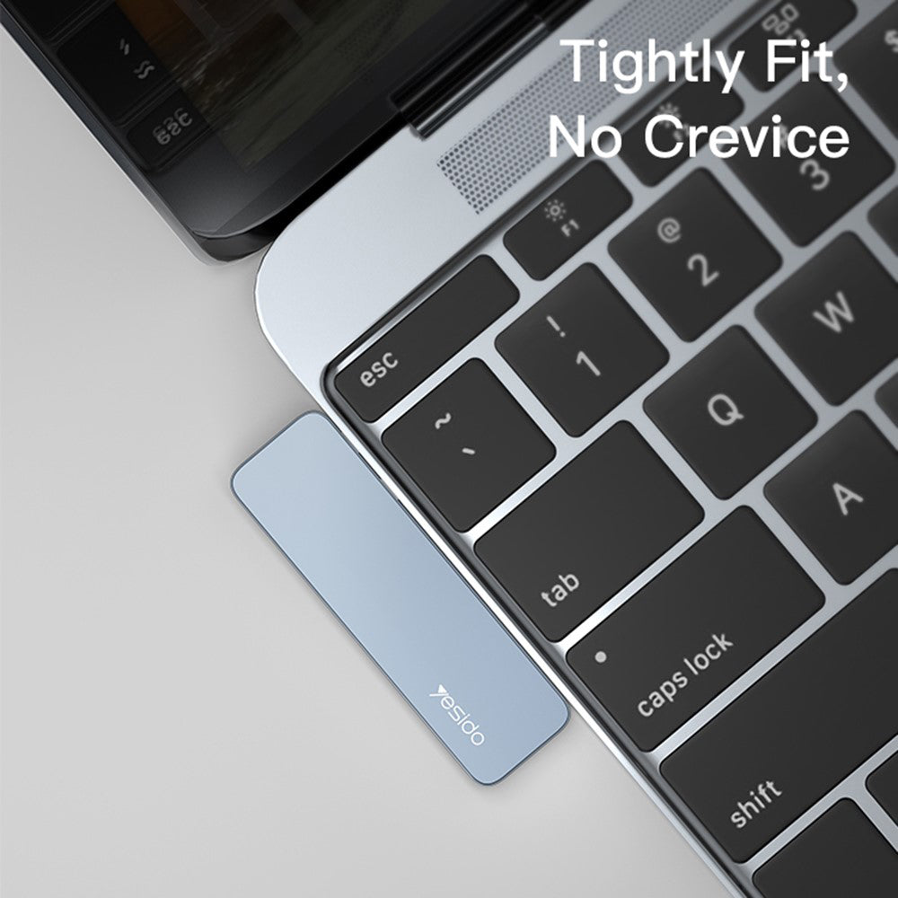 USB-C hub Yesido HB10 pre Apple MacBook Pro / Air, 6v1, Sivý