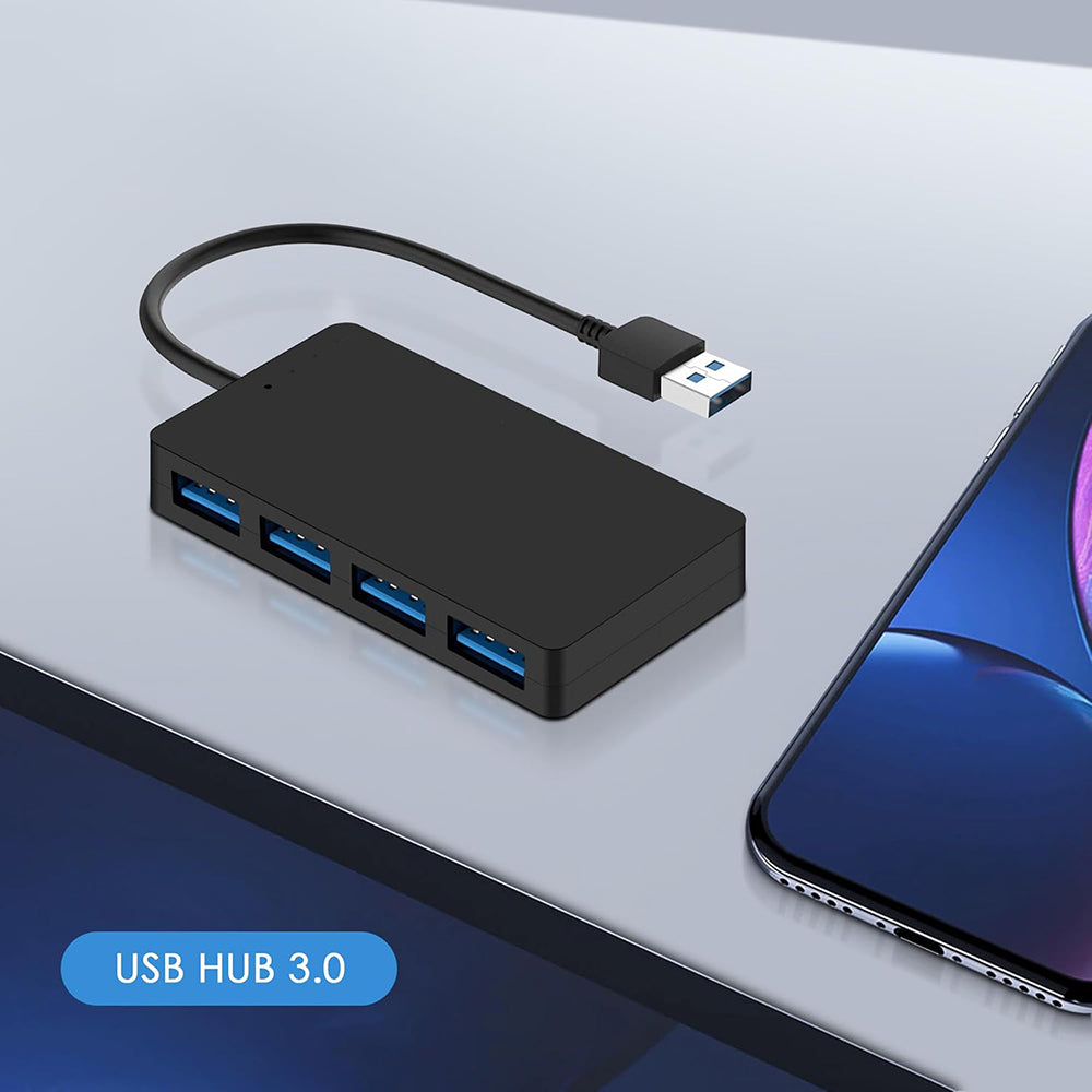 USB Hub Techsuit H15 QuantumNode, 4v1, Čierny