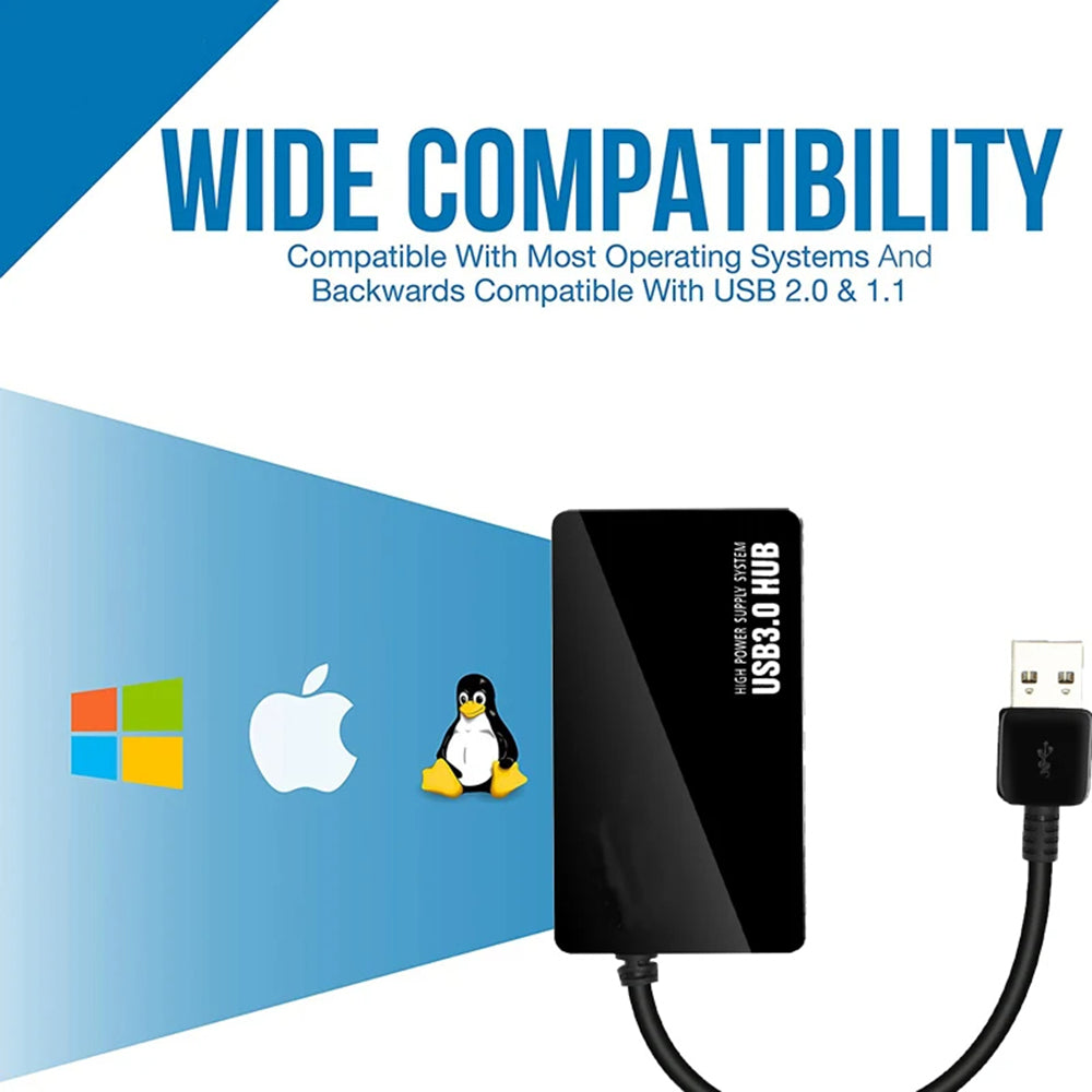 USB Hub Techsuit H15 QuantumNode, 4v1, Čierny